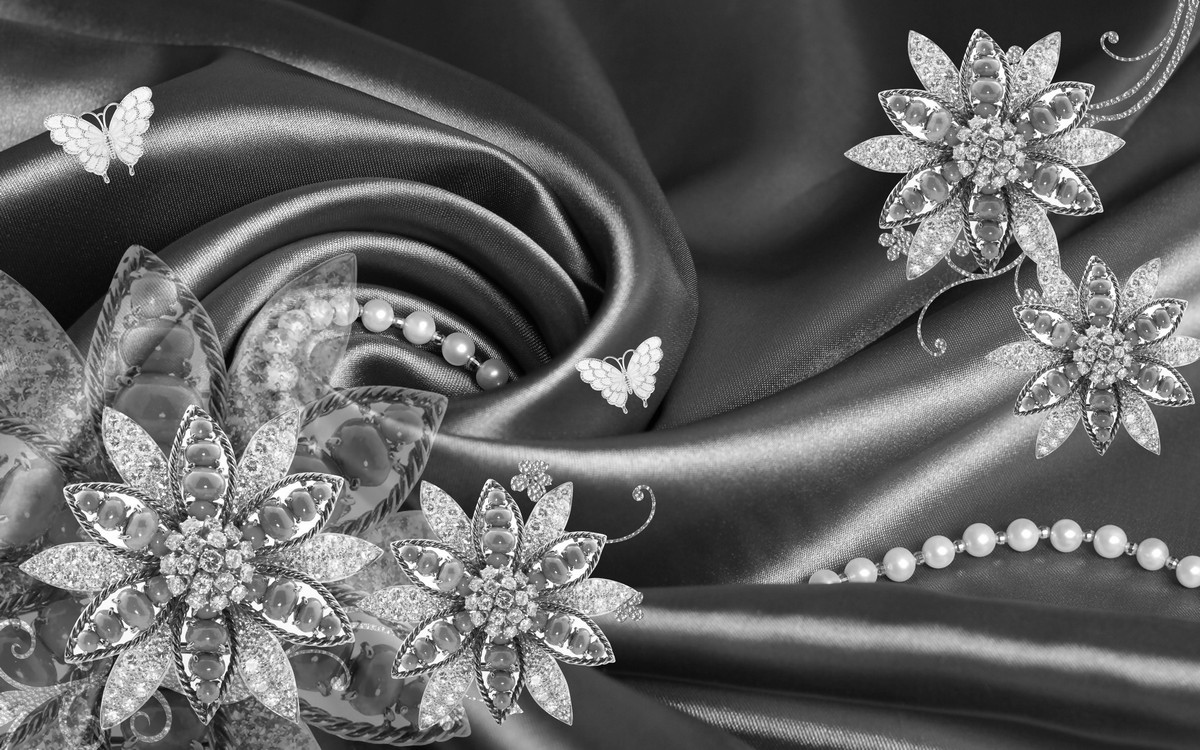 Фреска Королевские драгоценности в шелке